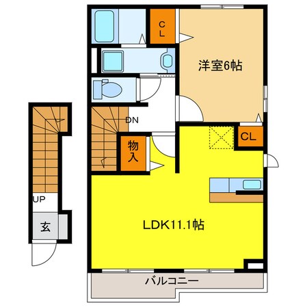 メロディの物件間取画像